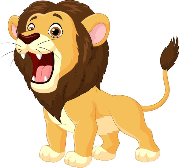 Lion roaring — Stock Vector