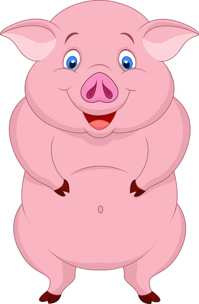 Жирная свинья — стоковый вектор