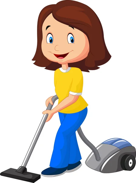 ᐈ Limpiar la casa imágenes de stock, dibujos mama limpiando casa