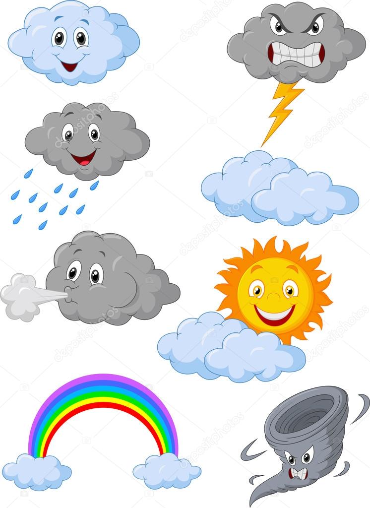 Nube de lluvia de dibujos animados comic imágenes de stock de arte  vectorial | Depositphotos