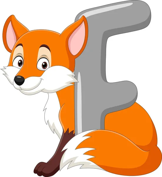 Векторна Ілюстрація Літери Alphabet Fox — стоковий вектор