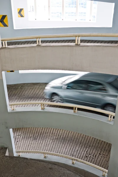 Driving out of car park building — Stock Photo, Image