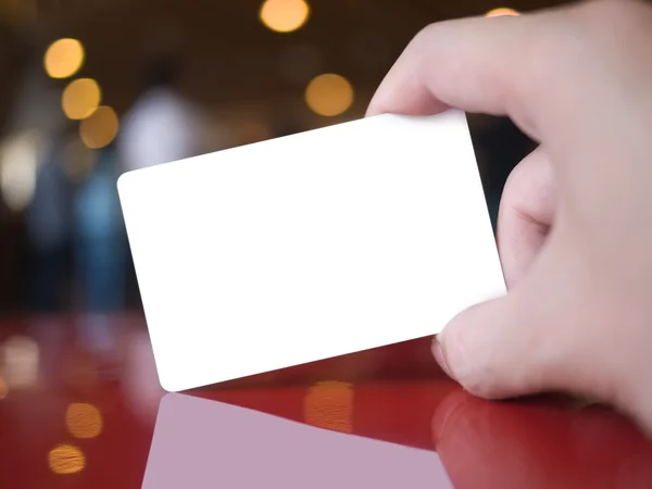 Mano Holding Card — Foto Stock