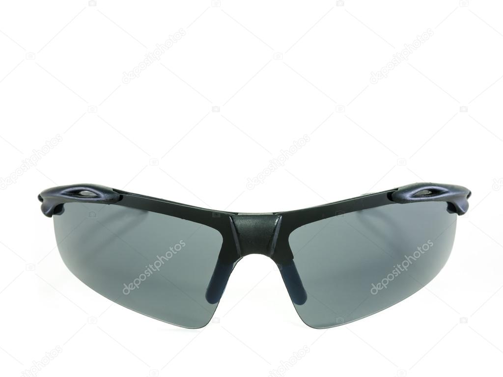 Sports style sunglasses isolated on white