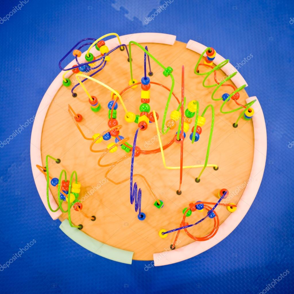 Round and colorful bead roller coaster table Stock Photo chat9780 34689405