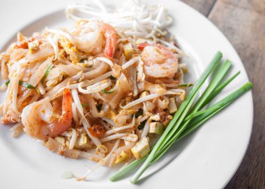 pad Thai, tavada kızartılmış Pirinç Noodle