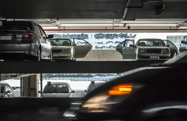 Indoor car parking — Stock Photo, Image