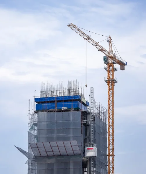 Under construction high building — Stock Photo, Image
