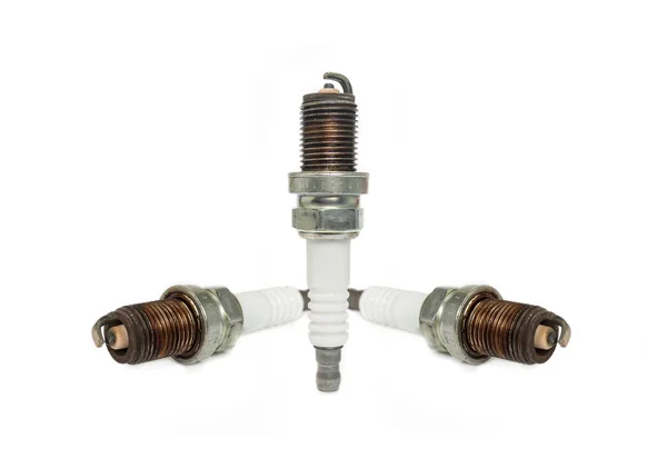 Used spark plugs — Stock Photo, Image