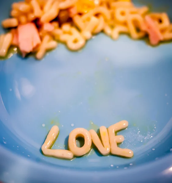 Spaghetti message — Stock Photo, Image