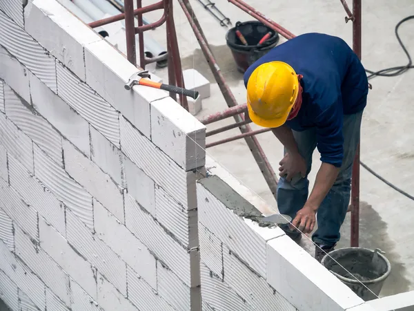 Construir uma parede — Fotografia de Stock