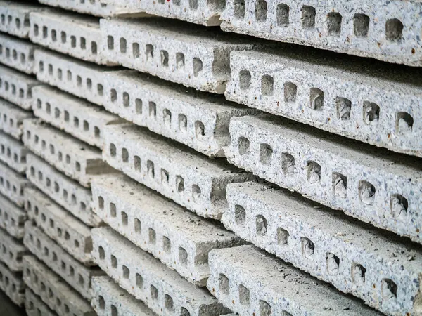 Stapel van geprefabriceerd beton — Stockfoto