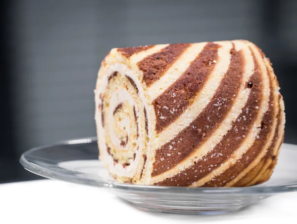 Vanillebrötchen in Glasschale — Stockfoto