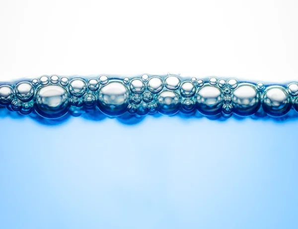 Burbujas azules agua — Foto de Stock