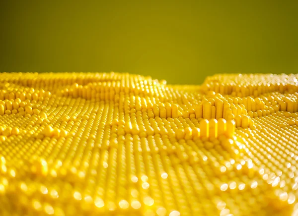 Yellow dotted pane — Stock Photo, Image