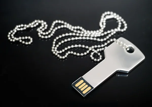 Sleutel vormige USB-drive — Stockfoto