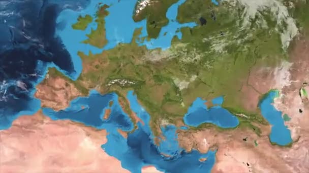 Earth Zoom a Groupama Arénából - Budapest - Magyarország — Stock videók