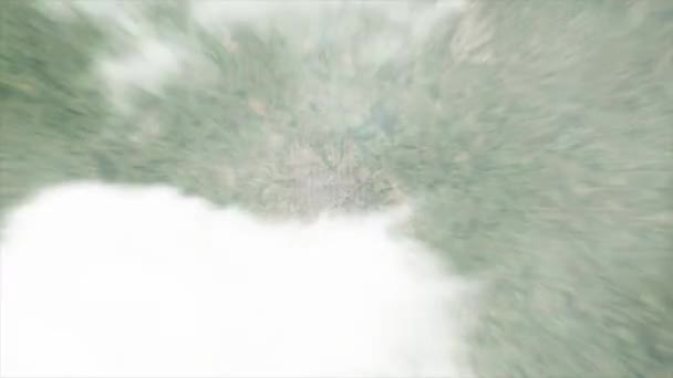 Earth Zoom from Goiania City - Brazil — стоковое видео
