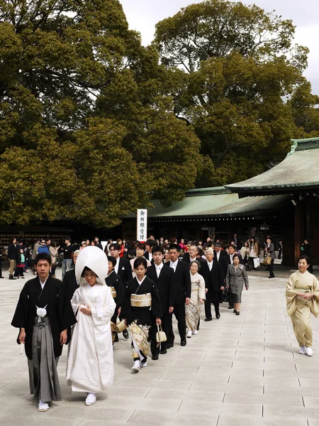日本人的婚礼 — 图库照片