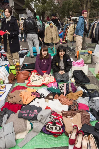 Flea Market at Yoyogi Park in Harajuku, Japan — Stock Photo, Image