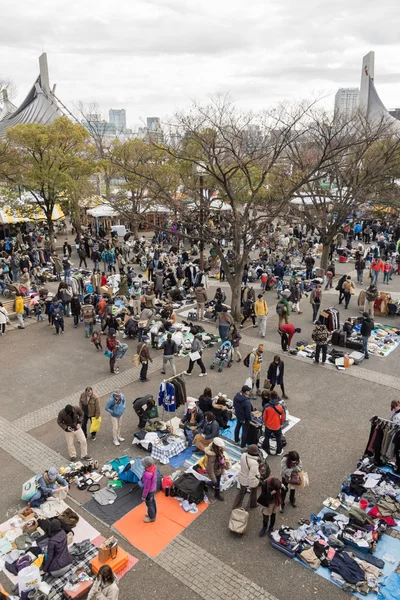 Bleší trh v yoyogi park v harajuku, Japonsko — Stock fotografie