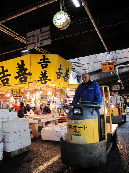 築地魚市場日本 ストック画像