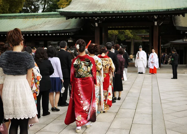 Japanse bruiloft Stockfoto