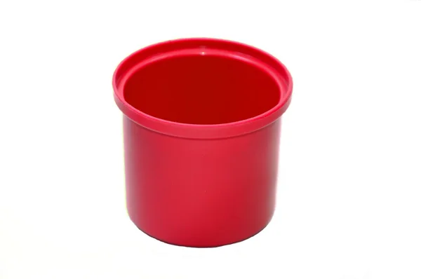 Red Plastic Container — Stock Photo, Image