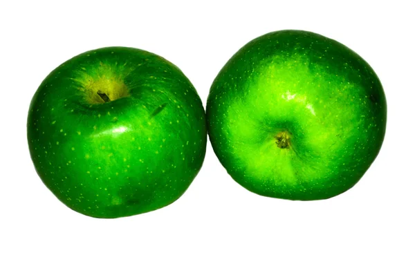 2 녹색 사과 — 스톡 사진