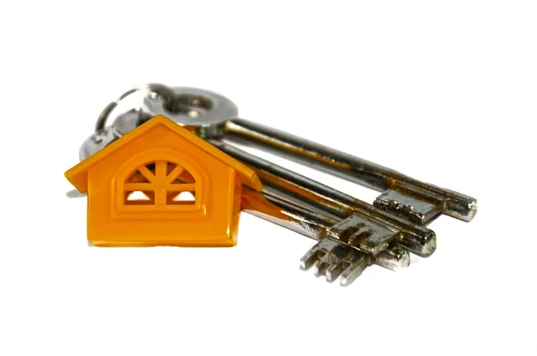 Three keys and home — Stock Photo, Image