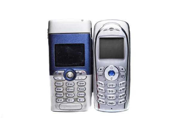 Twee oude mobiele telefoons — Stockfoto