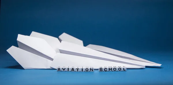 Concepto escuela de aviación —  Fotos de Stock