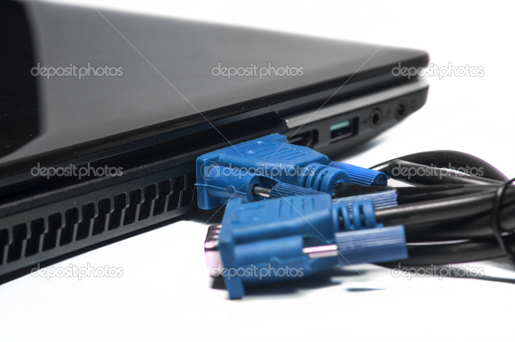Blue VGA cable