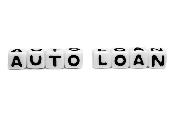 Auto loan with simple text — Stock Photo, Image