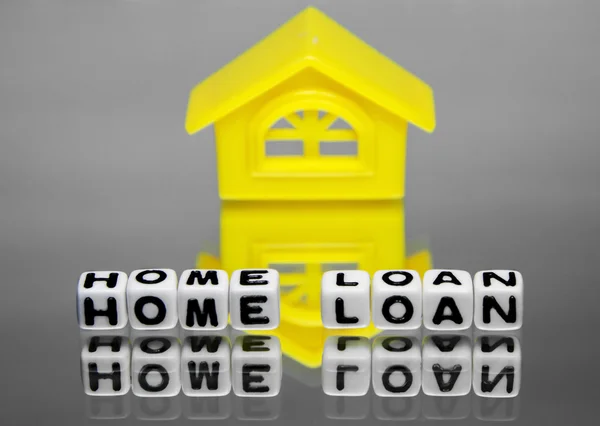 Home loan with design of house — Stock Photo, Image