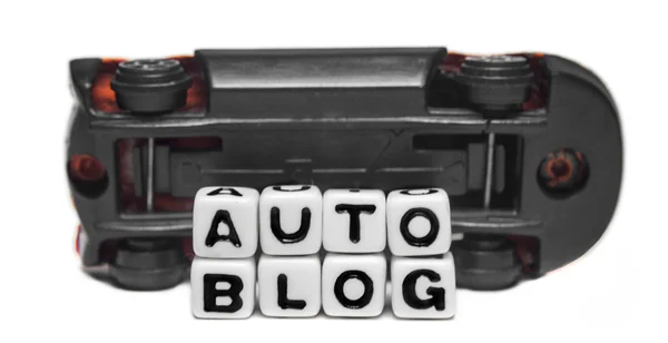 Auto-Blog mit Auto — Stockfoto