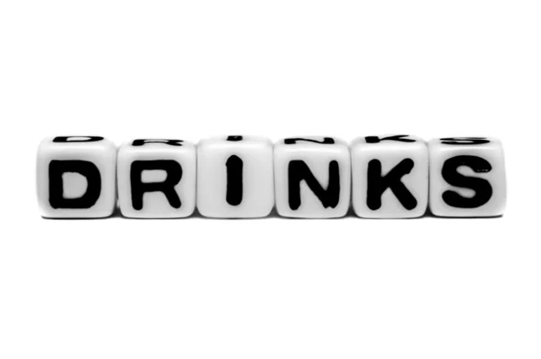 Drinks text message — Stock Photo, Image