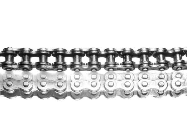 Chrome chain interlink — Stock Photo, Image