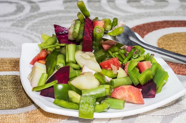 Fourchette en salade — Photo