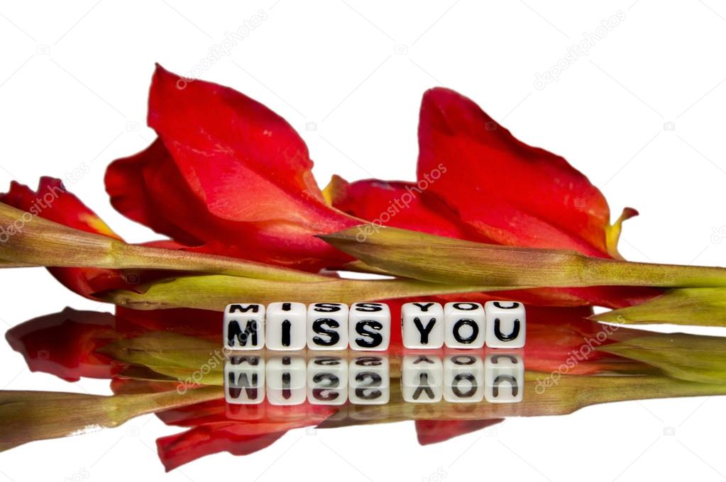 Miss you message
