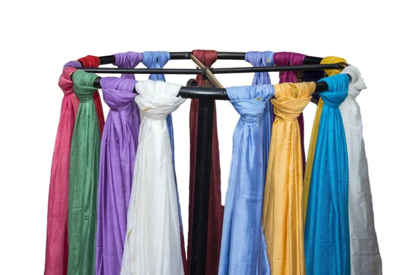 Bufandas en soporte redondo — Foto de Stock