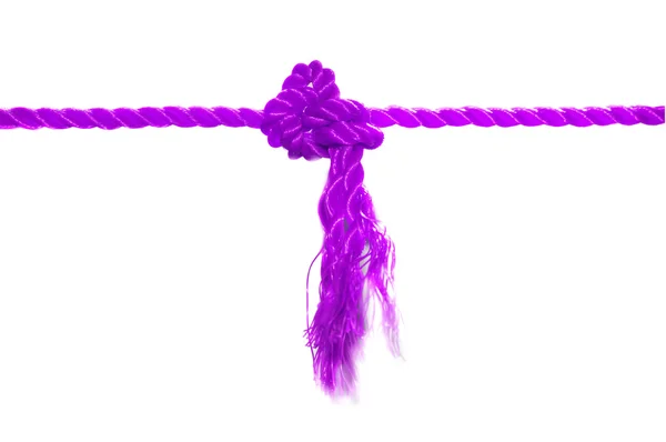 Růžový lana uzel — Stock fotografie