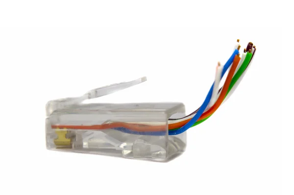 Network cat5 connector — Stock Photo, Image