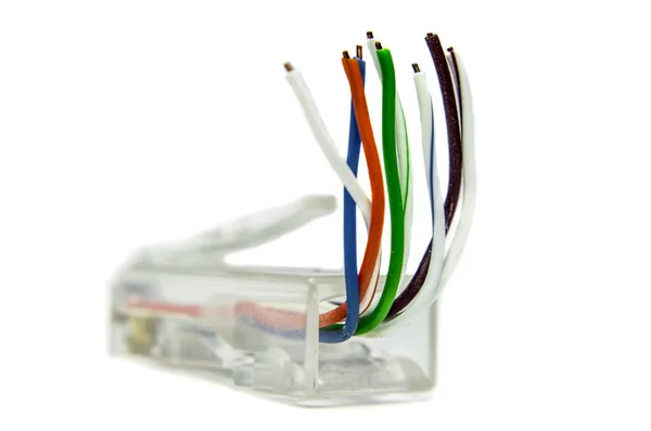 Conector Ethernet cat5 — Foto de Stock