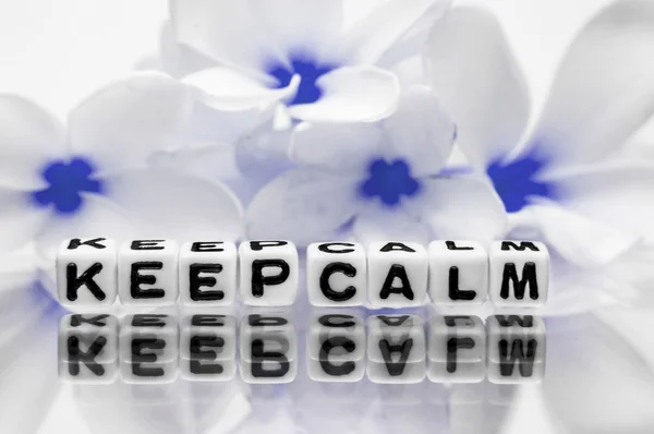 Keep calm message — Stock Photo, Image