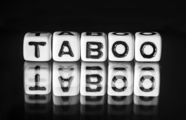 Taboo with black and white theme clipart