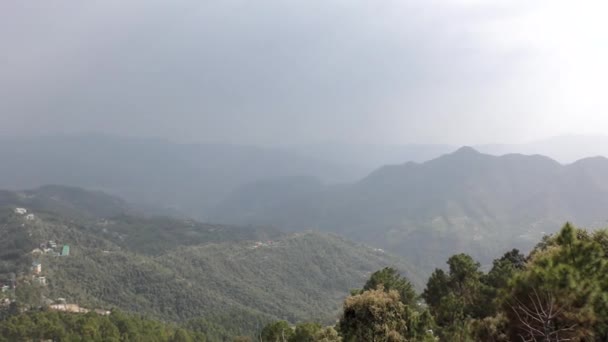 Montagnes Villages Himalayens Dans Vallée Tara Devi Shimla Himachal Pradesh — Video
