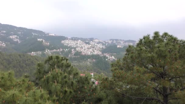 Město Shimla Jeho Velká Krajina Himálajského Údolí Shimla Himachal Pradesh — Stock video