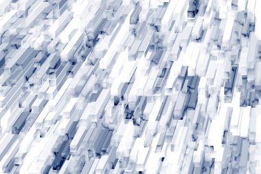 Dikey beyaz ve mavi mermer bloklar dokusu ve gölgesi