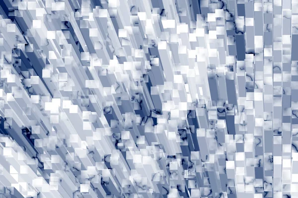 Beyaz ve mavi buz blokları beyaz mermer ve gölge üzerine dizayn edilmiş.